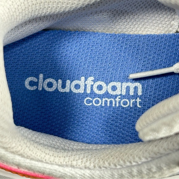 Adidas Galaxy 6 CloudFoam Comfort Running Shoe WHT/Silver/Coral Fusion; Women 10 - Picture 14 of 16